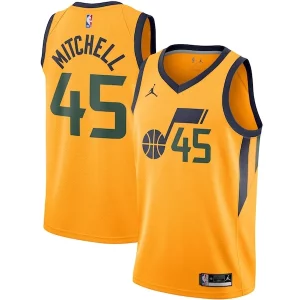 Donovan Mitchell Utah Jazz Jordan Brand 2020/21 Swingman Jersey Statement Edition Gold Trendy