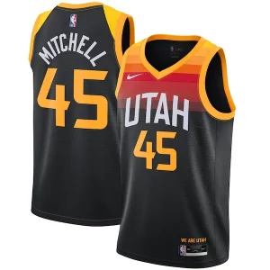 Donovan Mitchell Utah Jazz Nike 2021/22 Swingman Player Jersey Black Premium City Edition