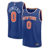 Donte DiVincenzo New York Knicks Fast Break Replica Player Jersey Icon Edition Royal Eye - catching