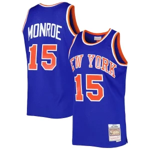 Earl Monroe New Trendy York Knicks 2001/02 Hardwood Classics Swingman Jersey Blue