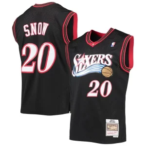 Eric Snow Philadelphia 76ers 2000/01 Hardwood Classics Swingman Jersey Black Chic