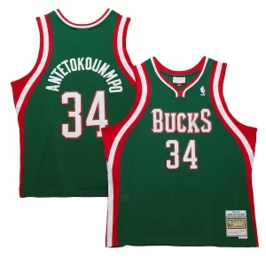 Giannis Antetokounmpo Milwaukee Bucks 2013/14 Hardwood Classics Swingman Jersey Chic Hunter Green