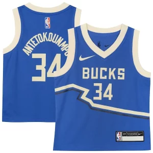 Giannis Antetokounmpo Milwaukee Bucks Nike Toddler 2024/25 Swingman Player Jersey Unique City Edition Royal