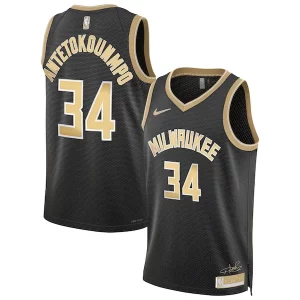 Giannis Antetokounmpo Milwaukee Bucks Nike Unisex Select Series Swingman Jersey聽鈥?Black Chic