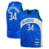 Giannis Antetokounmpo Milwaukee Bucks Nike Youth Swingman Trendy Replica Jersey City Edition Royal