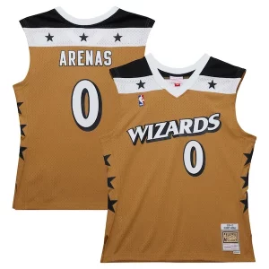 Gilbert Arenas Washington Wizards Premium 2006/07 Hardwood Classics Swingman Jersey Gold