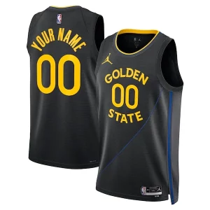 Golden State Warriors Jordan Brand Unisex 2024/25 Custom Swingman Elegant Jersey Statement Edition Black