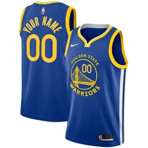Golden State Warriors Nike Unisex 2019/20 Custom Swingman Jersey Royal Icon Edition Gorgeous