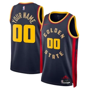 Golden State Warriors Nike Unisex 2024/25 Custom Swingman Gorgeous Jersey City Edition Navy