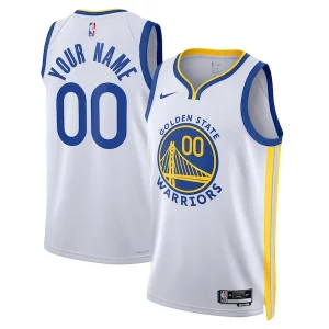 Golden State Warriors Trendy Nike Unisex Swingman Custom Jersey White Association Edition