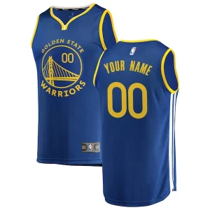 Golden State Warriors Youth 2019/20 Fast Break Stylish Custom Replica Jersey Royal Icon Edition