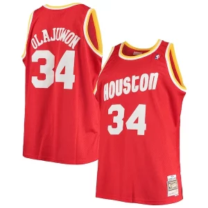 Hakeem Olajuwon Houston Rockets 1993/94 Stylish Big & Tall Hardwood Classics Swingman Jersey Red