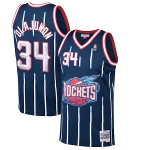 Hakeem Olajuwon Houston Rockets 1996/97 Hardwood Classics Swingman Jersey Navy Unique