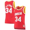 Hakeem Olajuwon Houston Rockets Women's Elegant 1993/94 Hardwood Classics Swingman Jersey Red/Navy