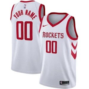Houston Rockets Gorgeous Nike Swingman Custom Jersey Association Edition White