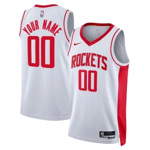 Houston Rockets Gorgeous Nike Unisex Swingman Custom Jersey White Association Edition