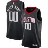 Houston Rockets Jordan Brand Swingman Custom Jersey Statement Edition Black Elegant