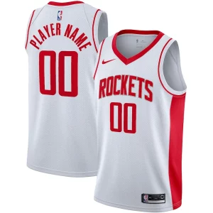 Houston Rockets Nike 2020/21 Swingman Custom Jersey Gorgeous Association Edition White