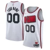Houston Rockets Nike Premium Unisex 2024/25 Custom Swingman Jersey City Edition White