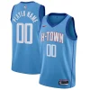 Houston Rockets Nike Stylish 2020/21 Swingman Custom Jersey Blue City Edition