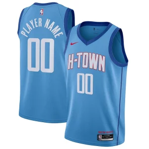 Houston Rockets Nike Stylish 2020/21 Swingman Custom Jersey Blue City Edition