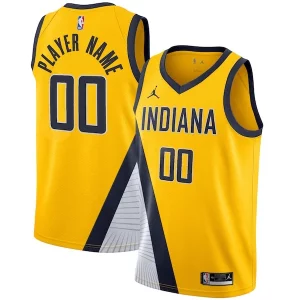 Indiana Pacers Jordan Brand Swingman Custom Stylish Jersey Statement Edition Gold