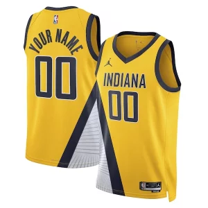 Indiana Pacers Jordan Brand Unisex Premium 2022/23 Swingman Custom Jersey Statement Edition Yellow