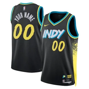 Indiana Pacers Nike Unisex 2023/24 Eye - catching Custom Swingman Jersey Black City Edition