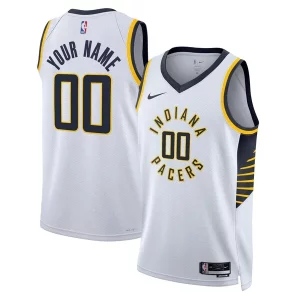 Indiana Pacers Nike Unisex Swingman Elegant Custom Jersey White Association Edition