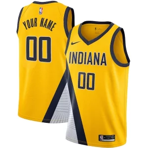 Indiana Trendy Pacers Nike 2019/20 Custom Swingman Jersey Yellow Statement Edition