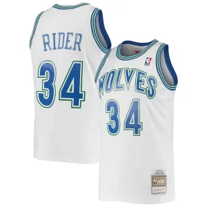 Isaiah Rider Fabulous Minnesota Timberwolves 1995/96 Hardwood Classics Swingman Jersey White