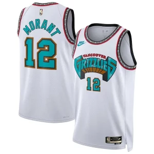 Ja Morant Memphis Grizzlies Nike Unisex Premium 2024/25 Swingman Jersey White Classic Edition