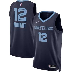 Ja Morant Memphis Grizzlies Nike Unisex Swingman Jersey Icon Eye - catching Edition Navy/White