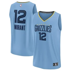 Ja Morant Memphis Grizzlies Youth Fast Break Replica Player Jersey Statement Edition Light Blue Elegant