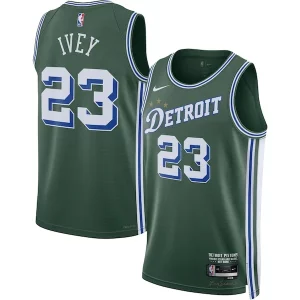Jaden Ivey Detroit Pistons Nike 2022/23 Swingman Premium Jersey City Edition Green