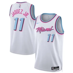 Jaime Jaquez Jr. Miami Heat Nike Unisex 2024/25 Elegant Swingman Player Jersey City Edition White