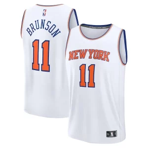 Jalen Brunson New York Knicks Fast Break Replica Player Premium Jersey Association Edition White
