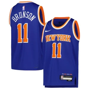 Jalen Brunson New York Knicks Nike Youth Swingman Jersey Elegant Icon Edition Blue