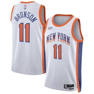 Jalen Brunson New York Knicks Premium Nike Unisex 2024/25 Swingman Player Jersey City Edition White