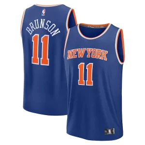 Jalen Brunson New York Knicks Fast Gorgeous Break Replica Player Jersey Icon Edition Blue