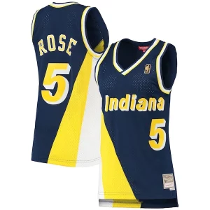 Jalen Rose Indiana Fabulous Pacers Women's 1996/97 Hardwood Classics Swingman Jersey Navy