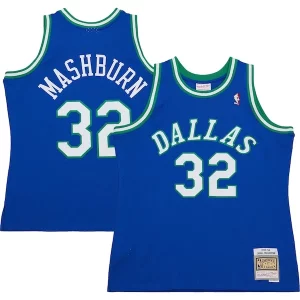 Jamal Mashburn Dallas Mavericks 2001/02 Hardwood Classics Swingman Jersey Blue Fabulous