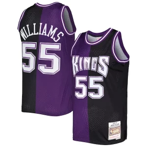 Jason Williams Sacramento Premium Kings Hardwood Classics 2000/01 Split Swingman Jersey Purple/Black