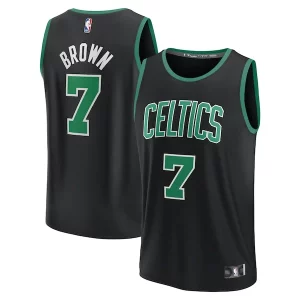 Jaylen Brown Boston Celtics Youth Fast Break Replica Player Jersey Statement Edition Trendy Black