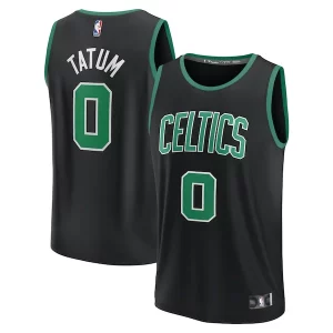 Jayson Tatum Boston Celtics Fast Stylish Break Replica Player Jersey Statement Edition Black