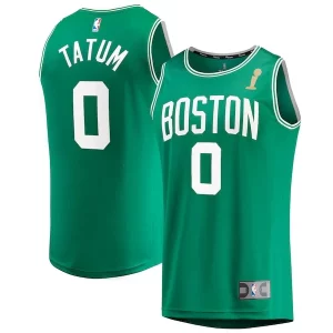 Jayson Tatum Chic Boston Celtics 2024 NBA Finals Champions Fast Break Replica Player Jersey Kelly Green Icon Edition