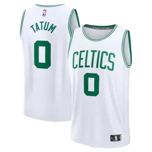 Jayson Tatum Stylish Boston Celtics Youth Fast Break Replica Player Jersey Association Edition White