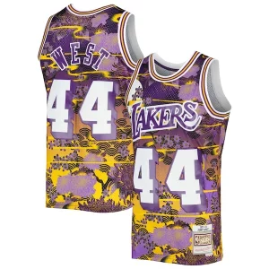 Jerry West Los Chic Angeles Lakers 1971/72 Hardwood Classics Lunar New Year Swingman Jersey Purple