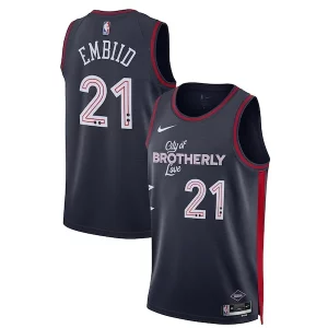 Joel Embiid Elegant Philadelphia 76ers Nike Unisex 2023/24 Swingman Jersey Navy City Edition