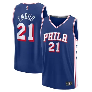 Joel Embiid Philadelphia 76ers Fast Elegant Break Replica Player Jersey Icon Edition Royal